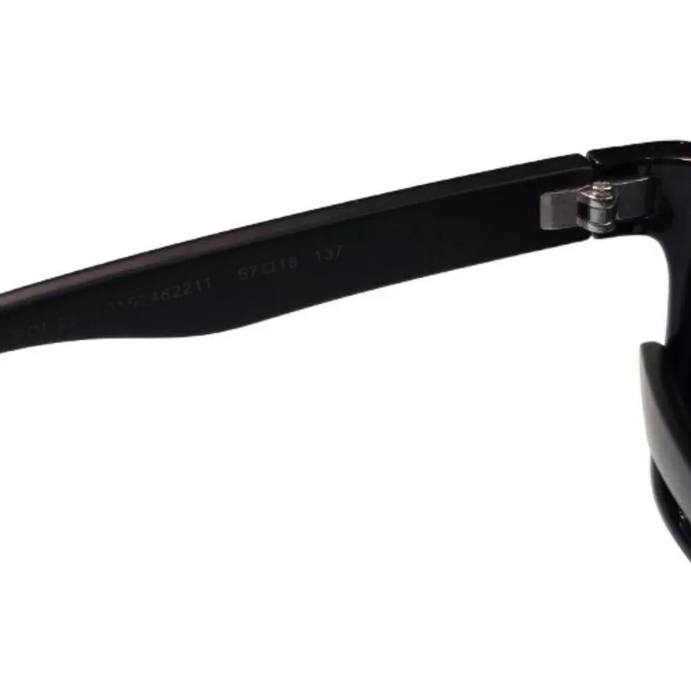 Polaroid Mens 57 -18 Black Full Rim Square Branded Sunglasses POL 22 0152482211